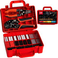 PEBA Crimping Tool and JST Connector Kit - 20 Types of 2.5 mm JST-XH Connectors & Crimp Pins, 2.5 mm JST-SM & JST-SYP Housings and Contacts, for DIY Electronics - Suitable for AWG 32-20 Wires