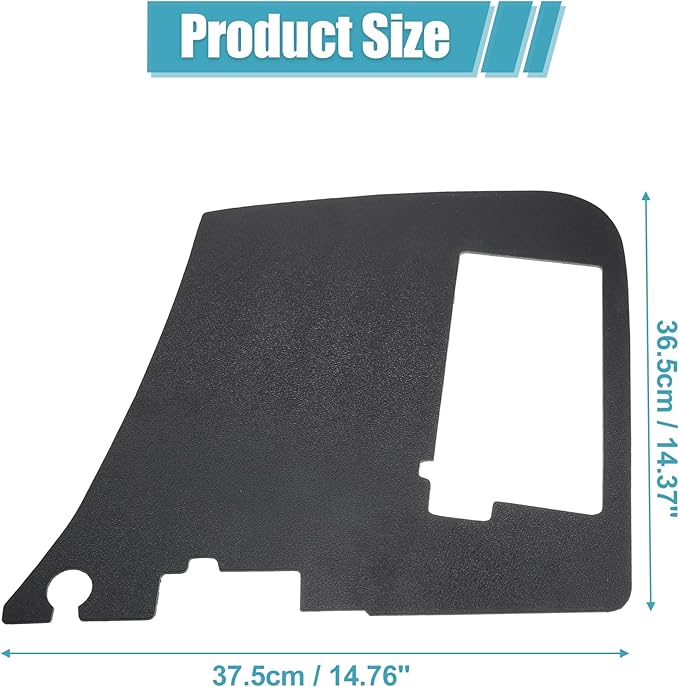 X AUTOHAUX 1 Pcs Car Battery Den Cover Replacement for Chevrolet Corvette 1997-2004 ABS Black