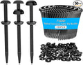 150Pcs Nylon Universal Cable Tie Buckle for Car, Upgraded Automotive Zipper Clips, Heavy Duty Self-Locking Zip Ties Holder with Pin & Button,Top Movable Dome Design