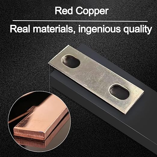 4PCS Pitch Row 2.2IN Bus Bars Connector red Copper Nickel-Plated for Lifepo4 Cell 3.2V 50Ah 117ah 304ah 280ah 302ah Lithium Battery Busbar (4, Pitch Row 2.2IN)