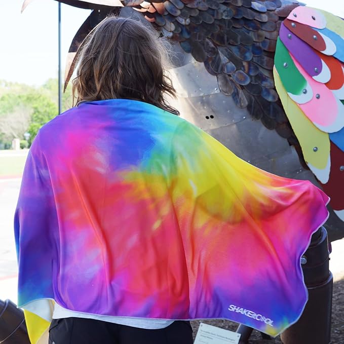 SHAKEitCOOL Large Cooling Shawl - Instant Heat Relief for Outdoor Events