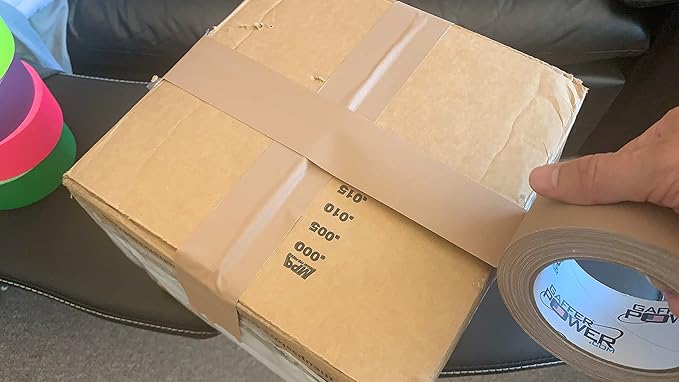 Gaffer Power Proudly Made in The USA, Real Professional Grade Gaffer Tape, Heavy Duty Gaffers Tape, Non-Reflective, Multipurpose. 2 Inches x 30 Yards, Tan