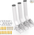 Universal Wireless Bridge Bracket Mount, 12” Adjustable J-Pole Mount, Poles/Wall Mounts for Outdoor Access Point, Outside Mounting Brackets for Point-to-Point Bridge, WiFi Extender Router CPE, 3-Pack