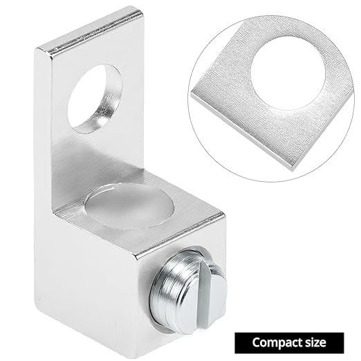 QWORK Aluminum Alloy Mechanical Lugs, Terminal Mechanical Lug, Set of 50, Tin Plated with High-Strength Low-Resistance Structure