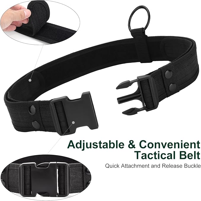 abcGoodefg Police Security Duty Belts Correctional Officers Ultility Cop Costume Belt Law Enforcement for Women Men Hunting