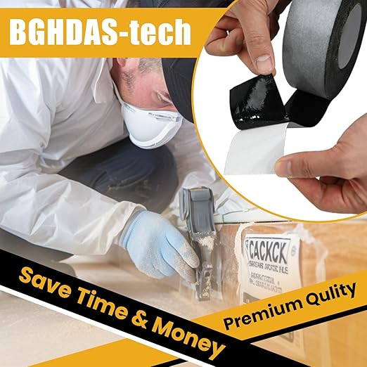 3 Pack Butyl Sealant Tape 2" X 90' - Double Sided - Black Vapor Barrier Butyl Tape for Wall of Crawl Space, Rv Windows, Deck Boat, Crawlspace (Waterproof, Weatherproof)