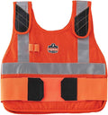 Replacement Vest for Ergodyne Chill Its 6215, Vest Only, Cooling Ice Packs Sold Separately, S/M, Orange
