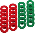 Ampper 24 Pieces Battery Terminal Anti Corrosion Washers, Battery Terminal Post Fiber Washers Protector (12 Red & 12 Green)