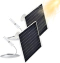 9W Solar Panel for Security Cameras, IP65 Waterproof with 360° Bracket & 9.8FT Cable, 5V Solar Power for Rechargeable Battery Cameras (USB-C/Micro USB)