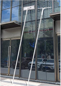 Extendable Window Cleaner Tool for Solar Panel, Outdoor Window Washing Kit 4.6 10.5 16.5 23 30 33 Ft Length, Window Squeegee with Extension Pole for Hard to Reach Outside(2PCS,L 26FT/8M)