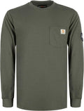 BOCOMAL FR Shirts Lightweight Classic Crew Long Sleeve Fire Resistant Shirt CAT2