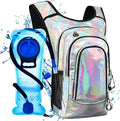Hydration Pack, Hydration Backpack with 2L Hydration Bladder, Festival Essential Water Backpack, Lightweight Hydration Bag Hydropack Hydro for Running, Biking, Music Festival Gear, Rave
