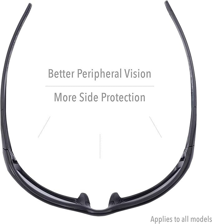Honeywell Uvex Hypershock Safety Glasses, Brown Frame with SCT-Reflect 50 Lens & Anti-Scratch Hardcoat (S2963)