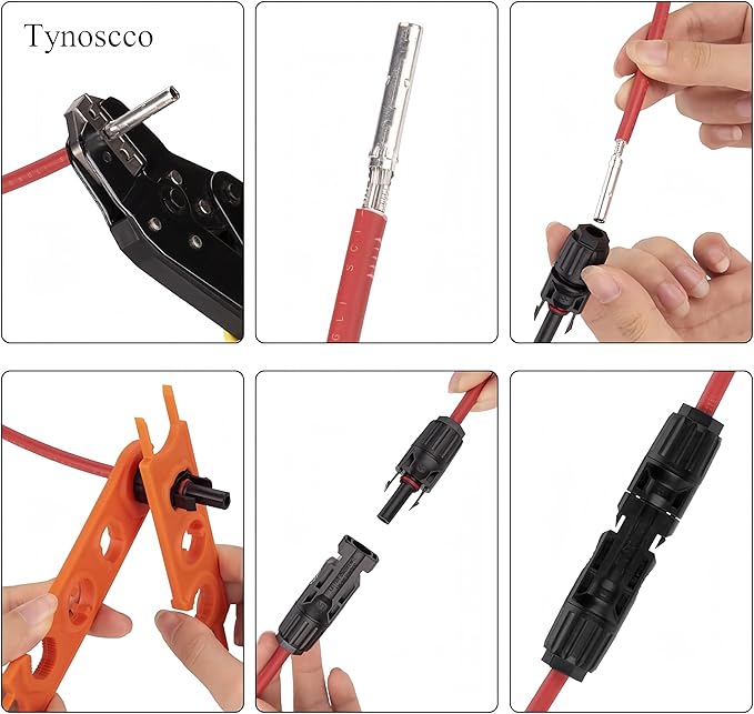 Solar Connector Wrench Disconnect Tool Cable Wire Assembly and Disassembly Tool for Solar Panel Cable PV System Wire,Solar MC-4 Spanner Wrench Disconnect Tool 20PCS