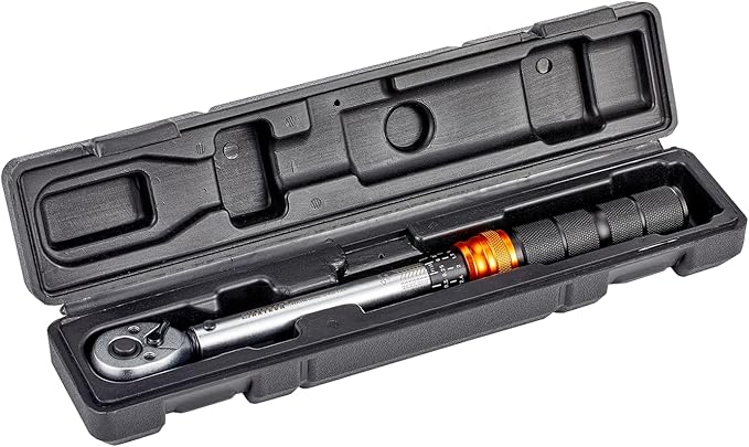 1/4" Inch Pound Torque Wrench, 20-240 In-Lb & 2.3-27 Nm Range, Dual-Direction 72-Tooth Click Wrench, Motorcycle Bike & Precision Maintenance, Heavy-Duty Storage Case Included