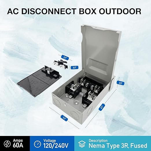 Z ZDS-60F Pull-Out Disconnect Switch 60A 240V Fused