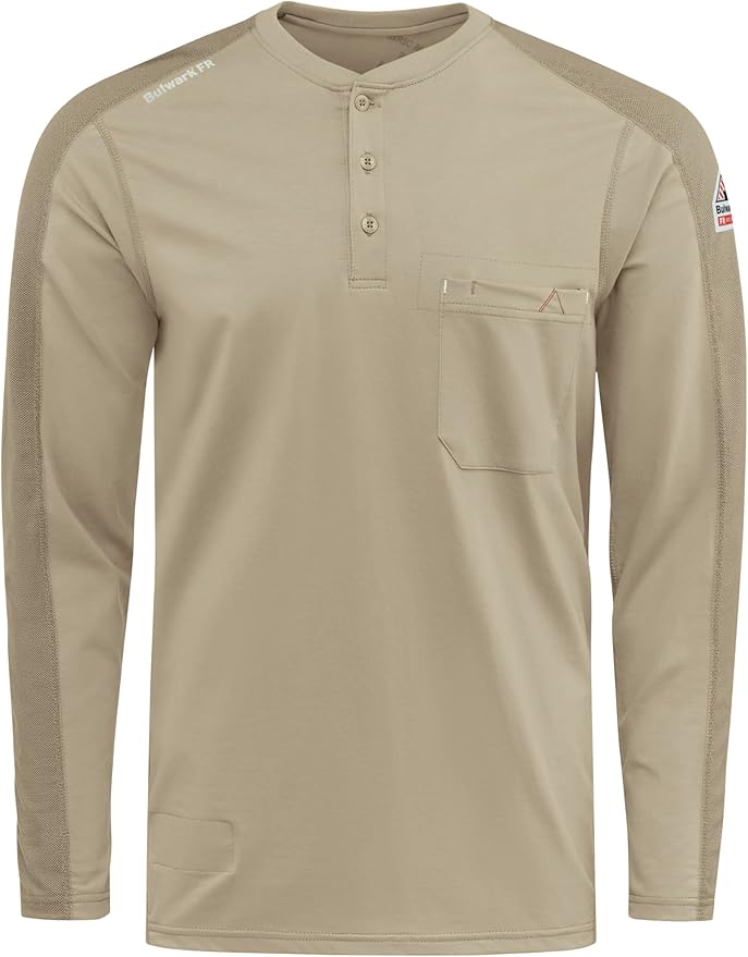 Bulwark FR Men's Flame Resistant Flex Knit Henley
