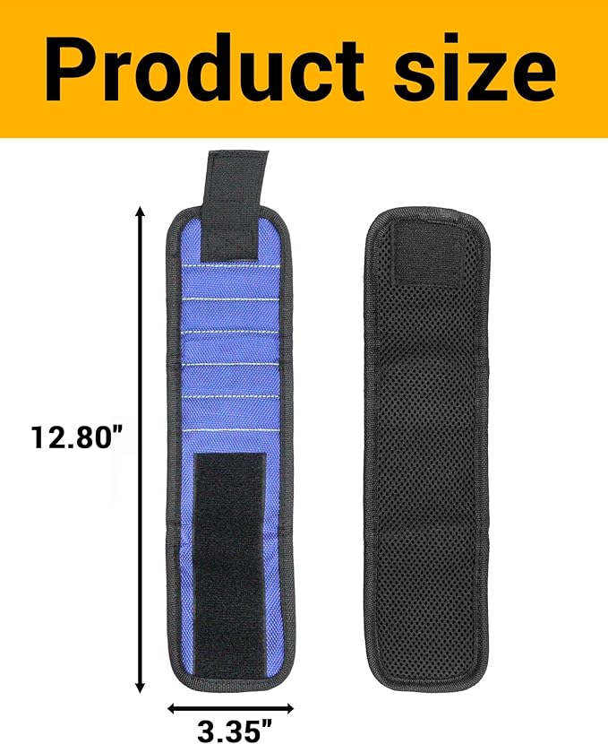 Magnetic Wristband for Tools - Premium Tool Belt for Holding Screws Nails with Powerful Magnets, Birthday Gifts for Men, Cool Gadgets Stuff Gifts for Family