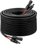 Solar Panel Extension Cable - 8AWG 75FT Solar Wire with Female & Male Waterproof Connector Flame Retardant Protective Sleeving PV Wire for RV, Photovoltaic Systems, Home, Boat, Solar Panels, Car