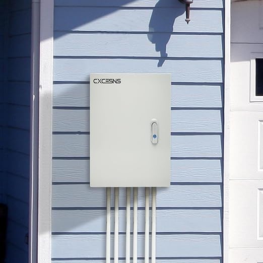 Outdoor Electrical Box 10 x 8 x 6''D NEMA 4X Enclosure Steel Box, Waterproof & Dustproof Outdoor/Indoor Lockable Electrical Junction Box, with Mounting Plate