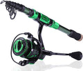 Sougayilang Fishing Rod Reel Combinations, 24 Ton Carbon Fiber, Portable Telescopic Fishing Rod Spinning Reels for Travel Saltwater Freshwater Fishing Gifts for People