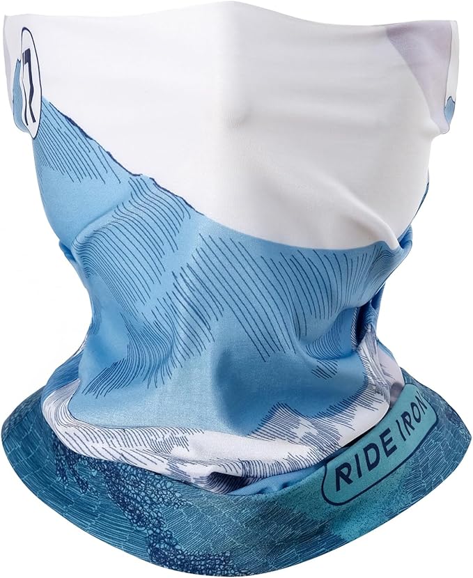 Neck Gaiter and Arm Sleeves Set, UPF 50+ Breathable Face Mask and Cooling Compression Sleeves