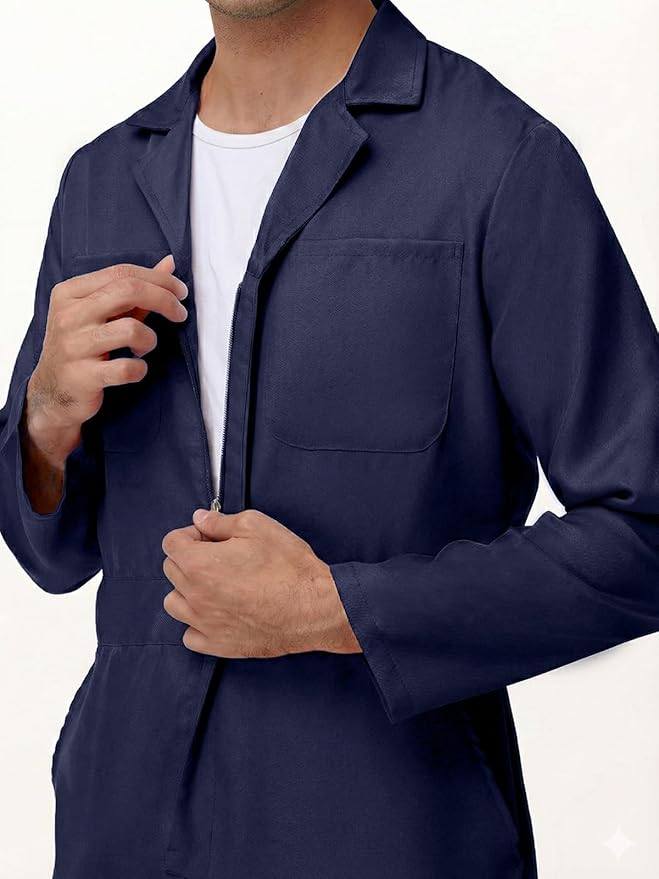 Coveralls for Men Work – Halloween Cosplay Costumes Long Sleeve Jumpsuit Mechanic Workwear