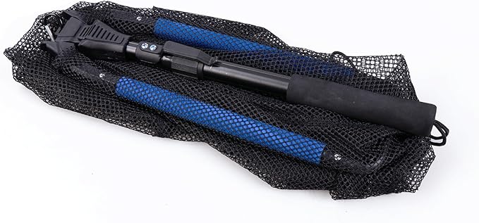 RESTCLOUD Fishing Landing Net with Telescoping Pole Handle, Fishing net Freshwater for Kids Men Women, Extend to 40-63 Inches