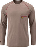 WORKWEYA FR Shirts Flame Resistant Shirt 6.5oz Men's NFPA 2112/CAT2 Long Sleeve Shirt