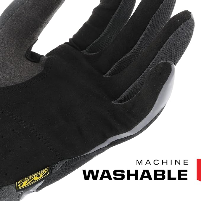 Mechanix Wear FastFit Work Gloves - Anti-Slip & Abrasion Resistant Heavy Duty Gloves - Touchscreen Compatible - Vibration Damping - Multipurpose Use - Small - Black - 2 Pack