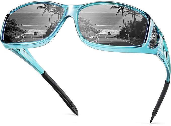 Night Driving Glasses Night Vision Glasses Fit Over Glasses Polarized Anti-Glare UV400 Gift for Men Women