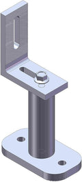 Pack 10 of 6" Standoff with L Bracket for Solar Panel PV Module Mounting Racking Installation