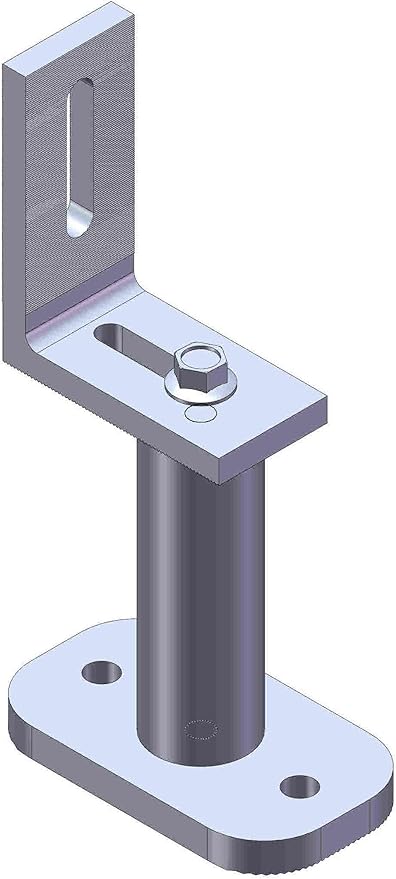 Pack 10 of 6" Standoff with L Bracket for Solar Panel PV Module Mounting Racking Installation
