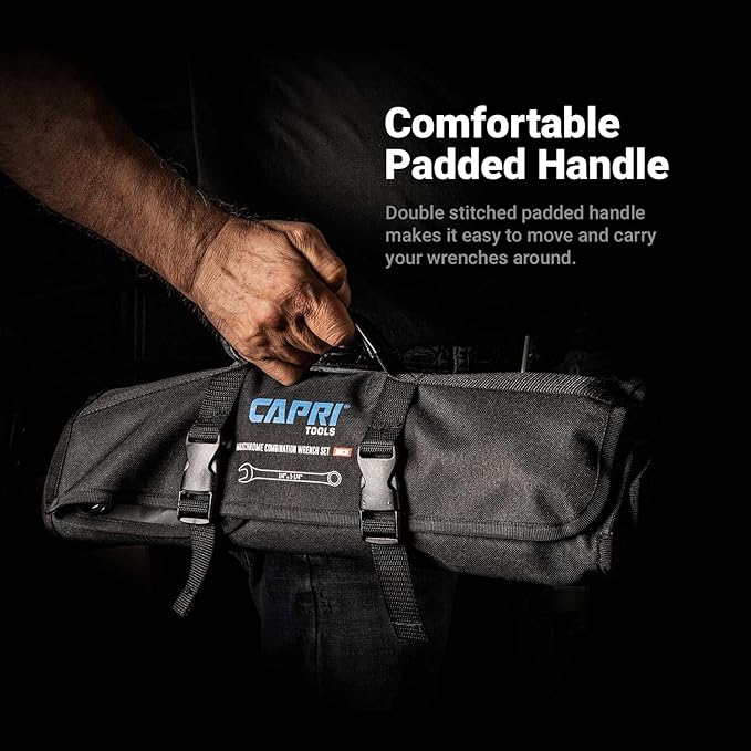Capri Tools Wrench Roll Up Pouch Standard Pockets