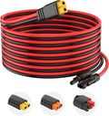 Solar Connector to XT60 Female Adapter Extension Cable Solar Panel to XT60 Charge Extension Cable for RV Foldable Solar Panel/Portable Power Station/Solar Generator (8FT,12AWG)