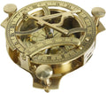 Zap Impex Sundial Compass-Brass Metal Compass Sundial (Size- 4 Inch)