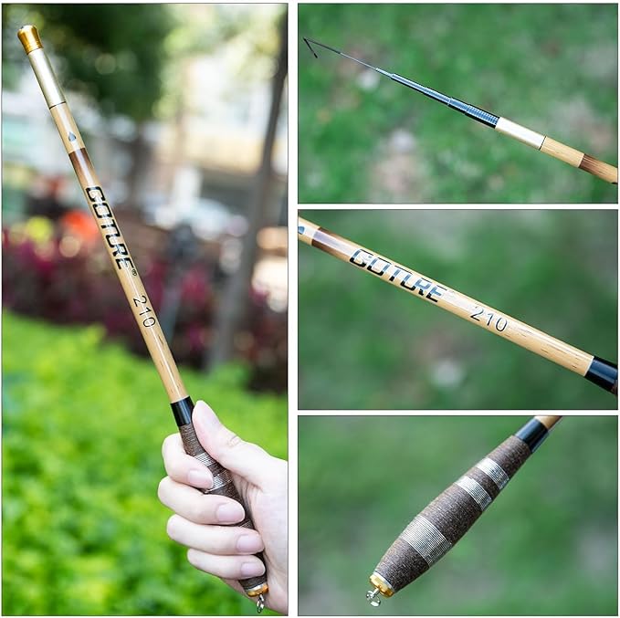 Goture Telescopic Mini Pocket Fishing Pole, Portable Fishing Hand Pole, Stream and Universal Fishing Rod, Ultralight High Strength Fishing Rods Fit for Beginners