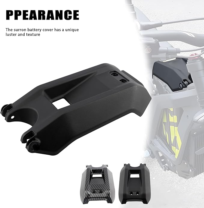 Motorcycle Battery Cover Electric Dirt Bike Battery Guards Protect for Surron Light Bee X/Surron Light Bee S/X160/X260-Black