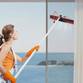 30.18FT Water Fed Pole Kit Adjustable Solar Panel Cleaning Brush, Solar Panel Cleaning Kit Cleaner Tool with 65.62ft Hose and 21.65inch Large Brush Head, Outdoor Window Washing Equipment Tool Kit