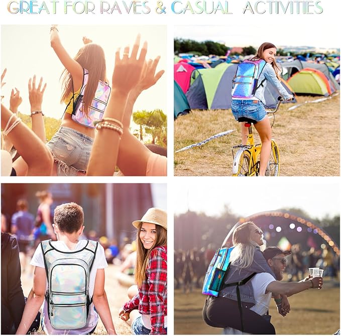 Hydration Pack, Water Backpack with 3L Hydration Bladder Lightweight Insulation, Festival Essential, Rave Hydration Backpack, Hydropack Backpack for Rave, Hiking, Biking, Festival Gear