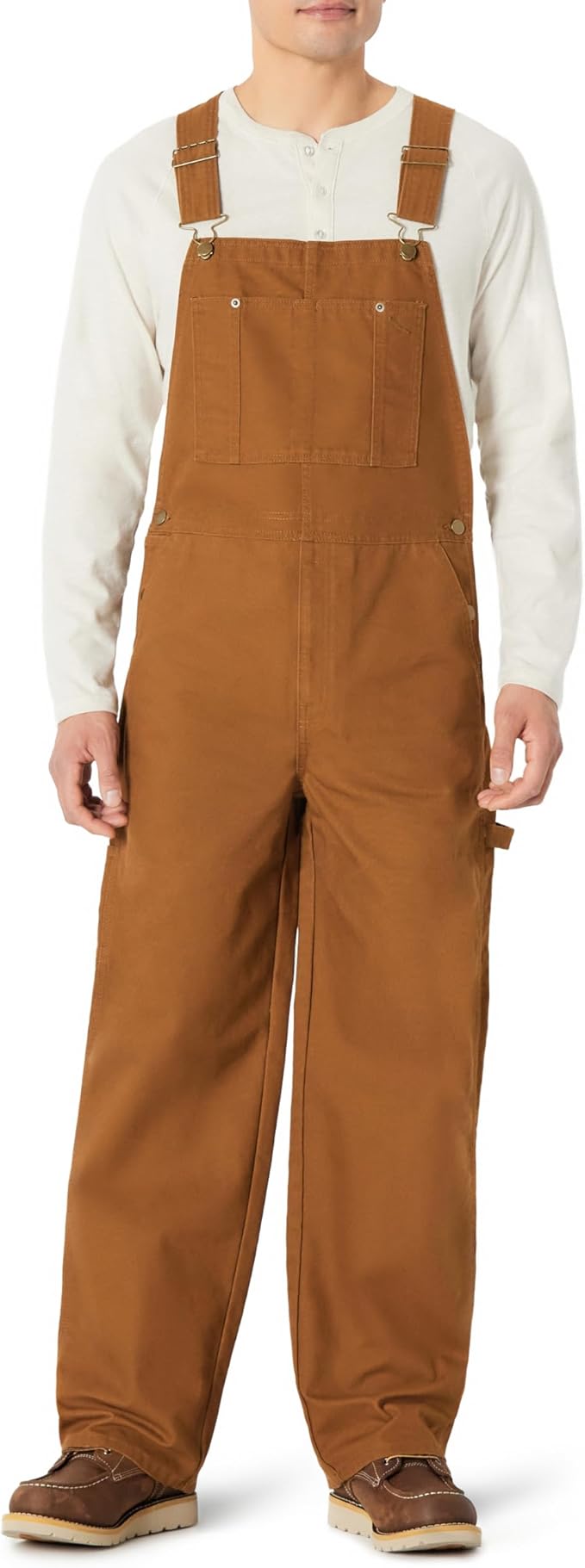 Amazon Basics Men's Relaxed Fit Workwear Bib Overall