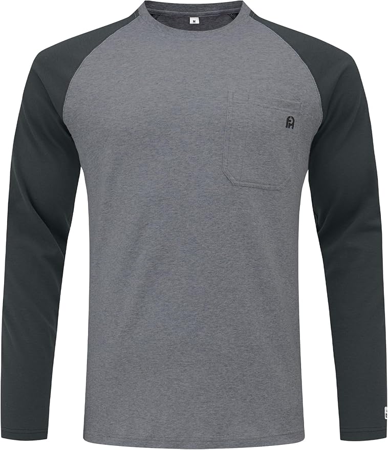 FR Shirts for Men Lightweight Fire Resistant Shirts 5.5oz for Men Long Sleeve NFPA2112/CAT2