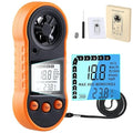 Digital Wind Speed Meter Anemometer,Handheld Air Flow Velocity Meter for Measuring Wind Speed/Temperature with Backlight LCD,for Shooting, HVAC, Drone Flying,Windsurfing, Sailing, Surfing, Fishing