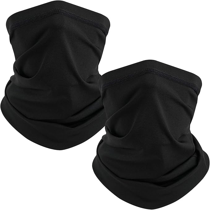 TICONN Neck Gaiter Face Cover Scarf, Neck Warmer Breathable Sun & Wind-proof for Skiing Fishing Hiking Cycling