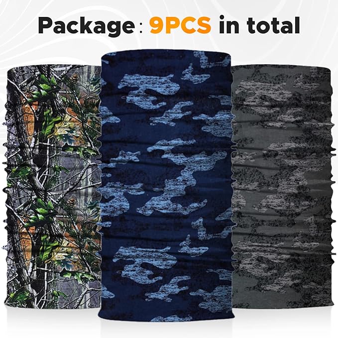 JOEYOUNG Headwear, Bandana, Neck Gaiter Head Wrap Headband Balaclava Magic Scarf