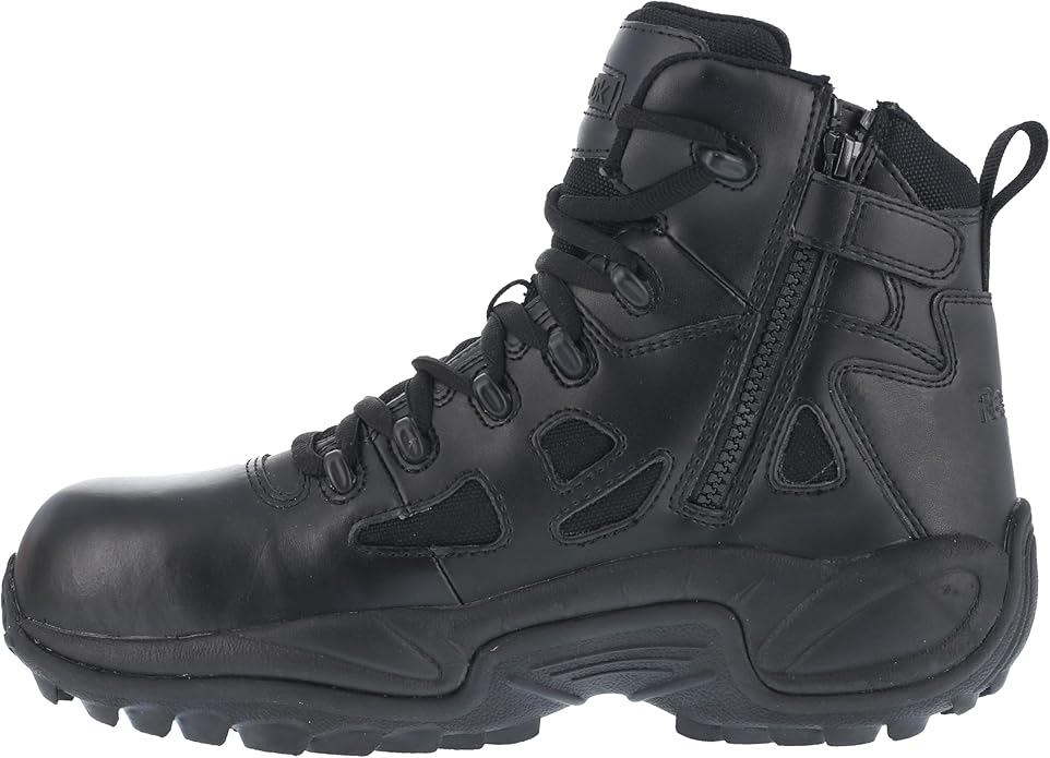 Reebok Men's Rb8694 Rapid Response Rb Composite Toe 6" Tactical Stealth Boot Sidezipper Desert Tan Military & Tactical Boots