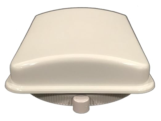 Bud Industries IPV-1116 IP32 Air Vent 3.15" Fan Dia 3.93" L x 3.93" W x 2.01" H, Gray