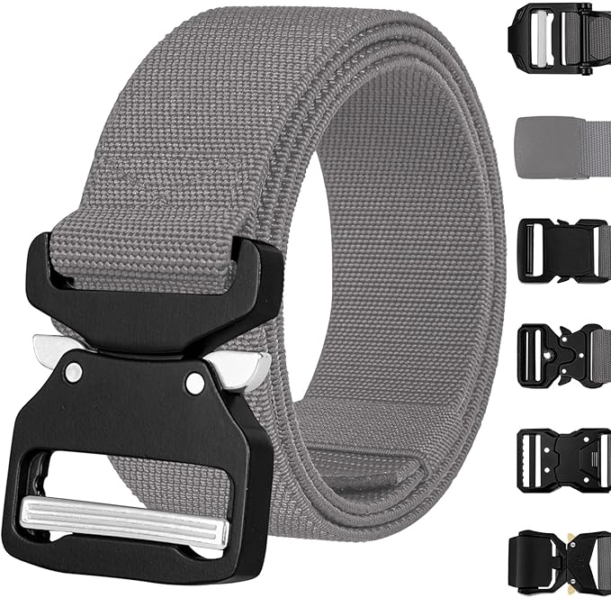 TECEUM Tactical Belt – Heavy-Duty & Quick Release – Military, Work, Rigger, Duty & Utility Belt for Men