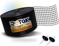 Rotak Critter Guard PRO - 6in x 100ft Solar Panel Bird Prevention Roll Kit with 60 Fastener Clips - Heavy Duty Galvanized Black PVC Coated ½ inch Wire Roll Mesh (6" PRO + 60 Clips)