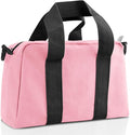 Small Tool Bag, Canvas Tool Storage Bag, Large Capacity Multipurpose Zipper Soft Tote Organizer Pouch for Electrician, Plumbing, Gardening,Tools Bags for Men (Pink, 18 Inch)